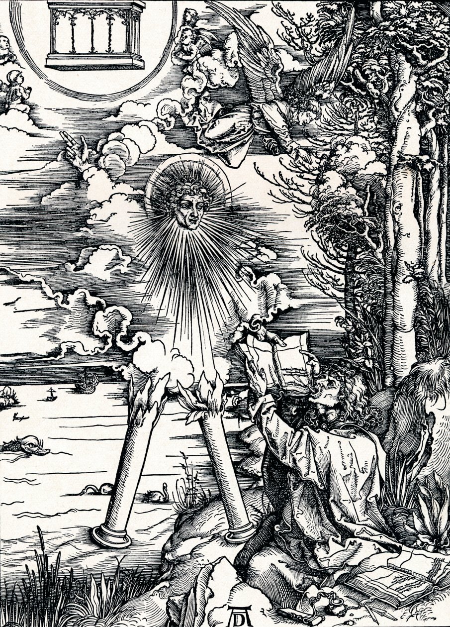 St. Johannes verschlingt das Buch, 1498 von Albrecht Dürer