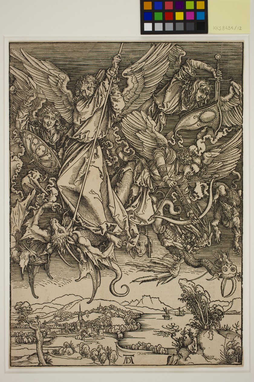 Der heilige Michael kämpft gegen den Drachen von Albrecht Dürer