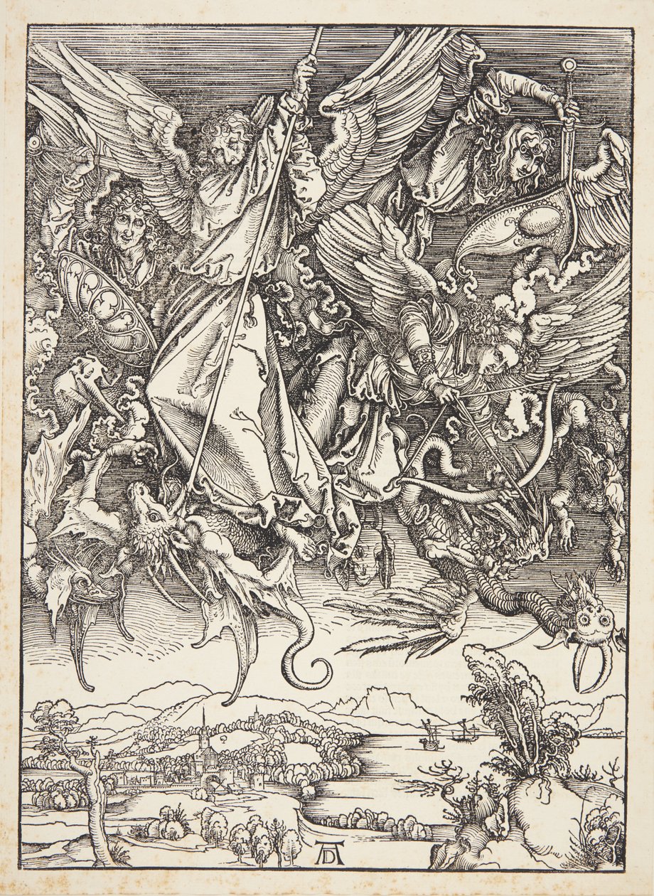 St. Michael kämpft gegen den Drachen von Albrecht Dürer