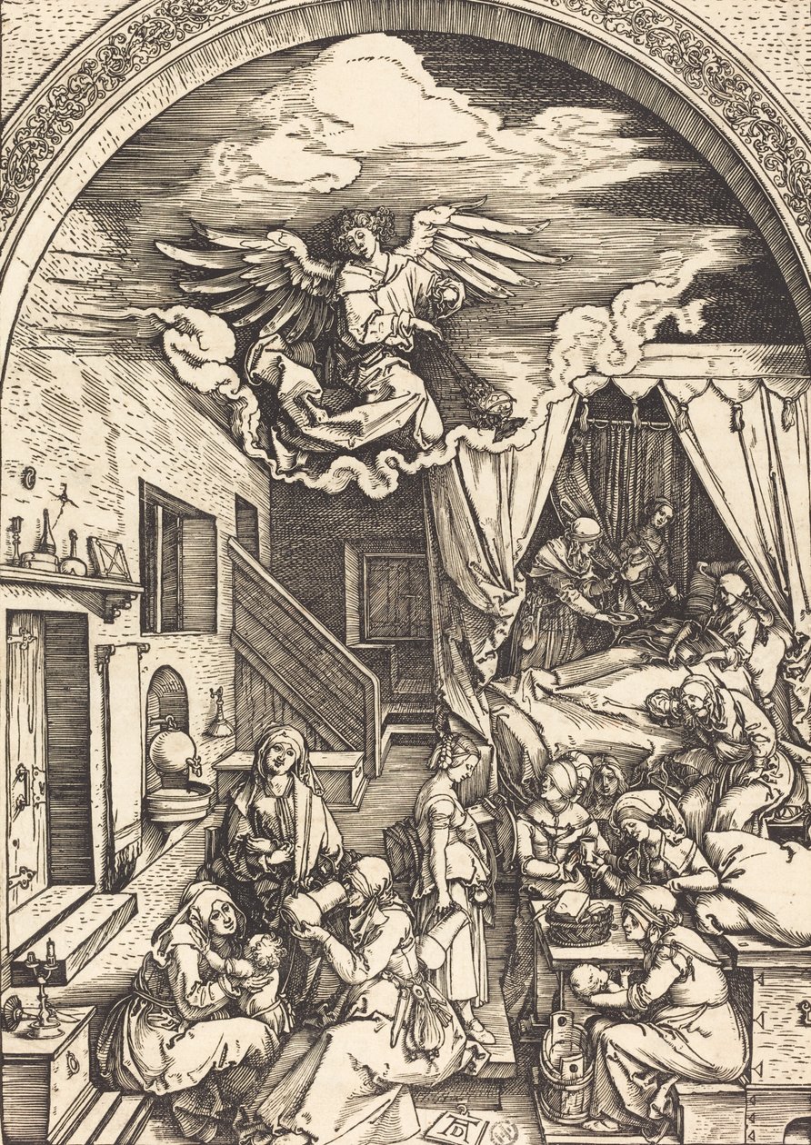 Die Geburt der Jungfrau, ca. 1503-1504 von Albrecht Dürer