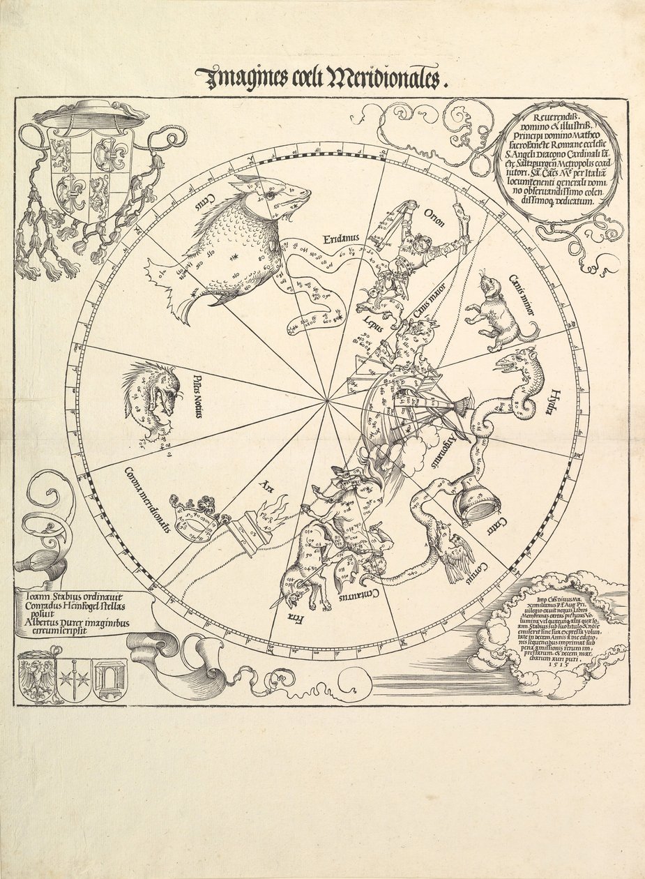 Der Himmelsglobus-Südliche Hemisphäre, 1515 von Albrecht Dürer