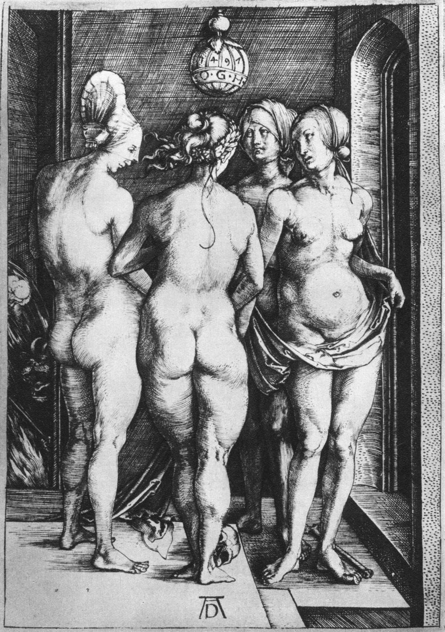 Die vier Hexen, 1497, 1936 von Albrecht Dürer