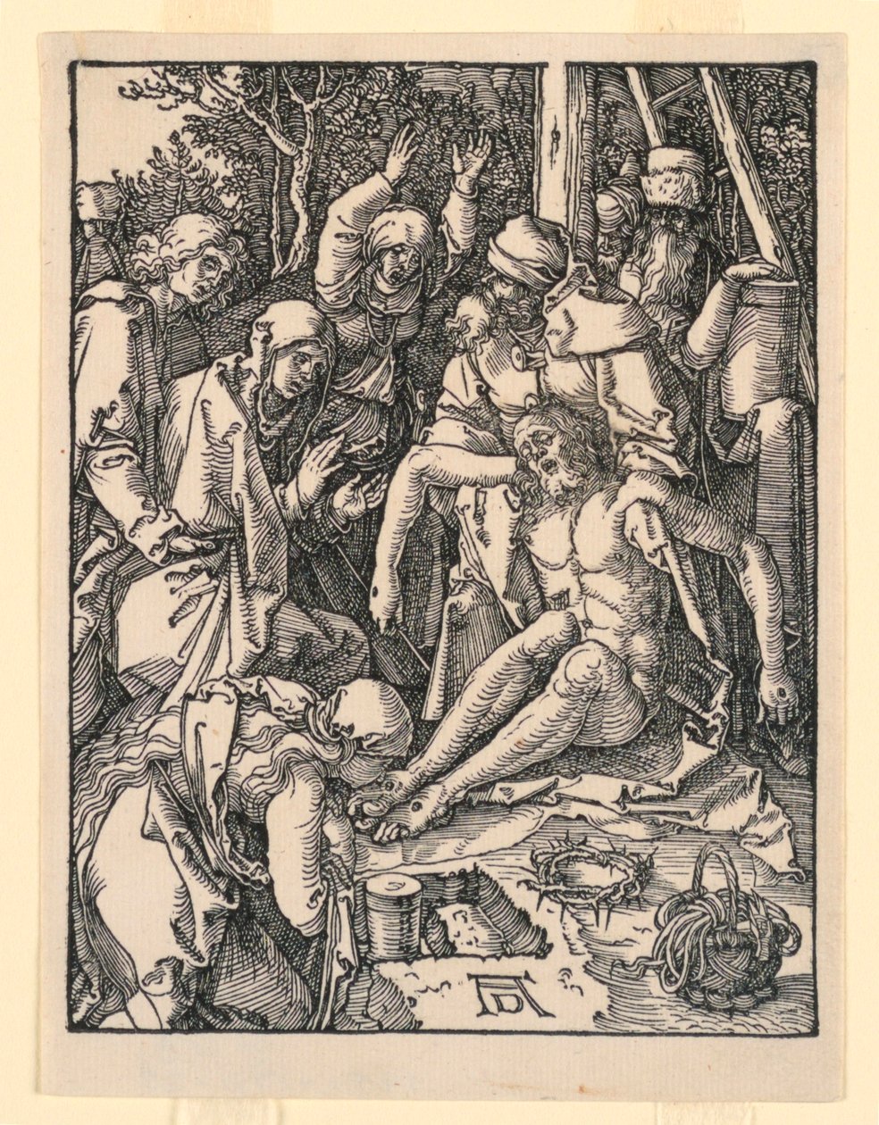 Die Klage, aus der Serie Die kleine Passion von Albrecht Dürer