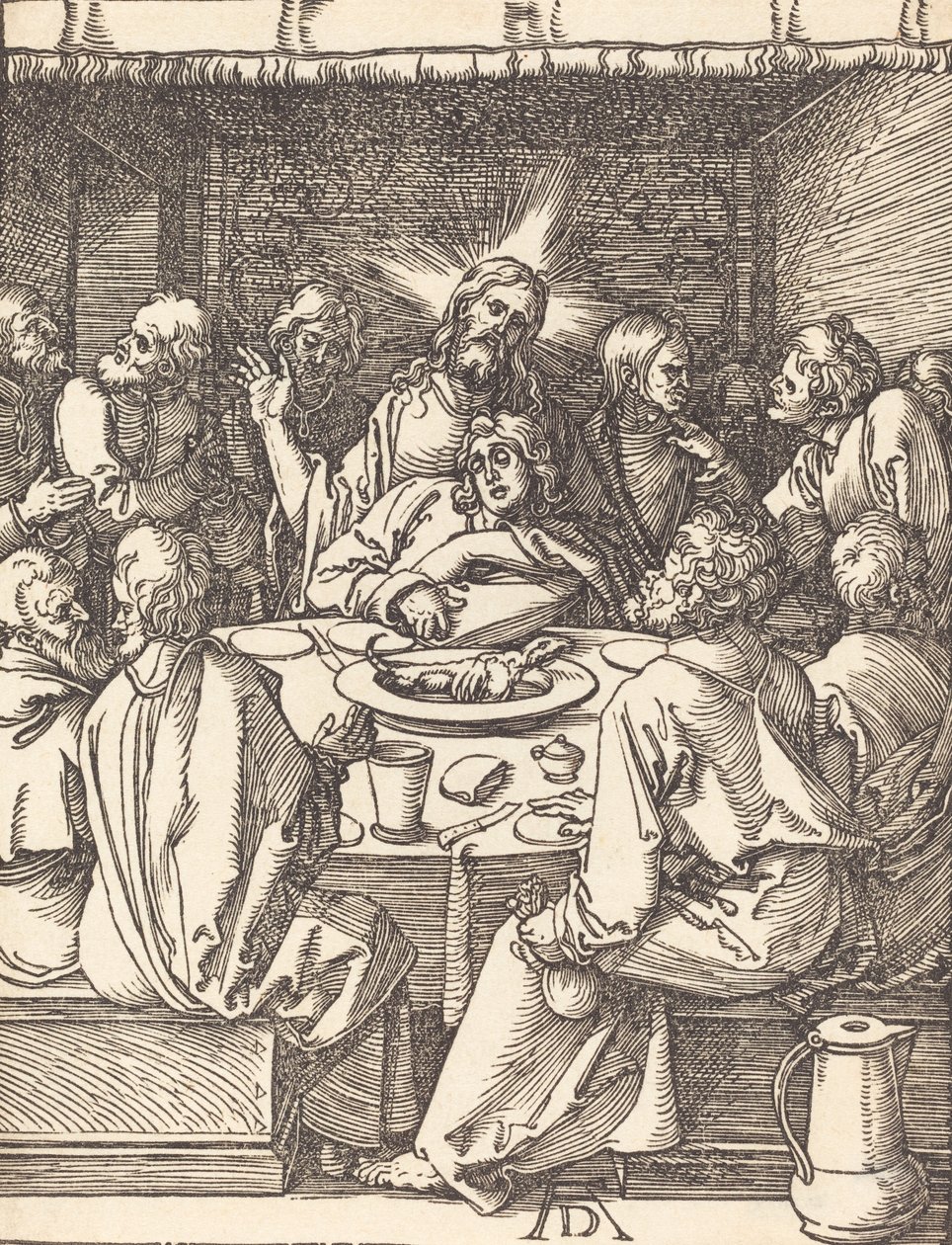 Das letzte Abendmahl, wahrscheinlich um 1509-1510 von Albrecht Dürer