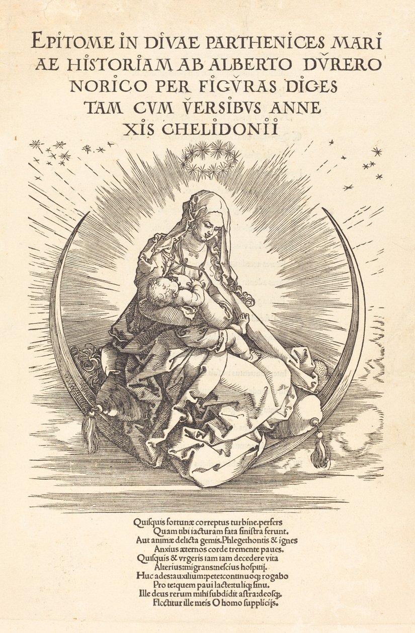 Die Madonna auf der Mondsichel von Albrecht Dürer