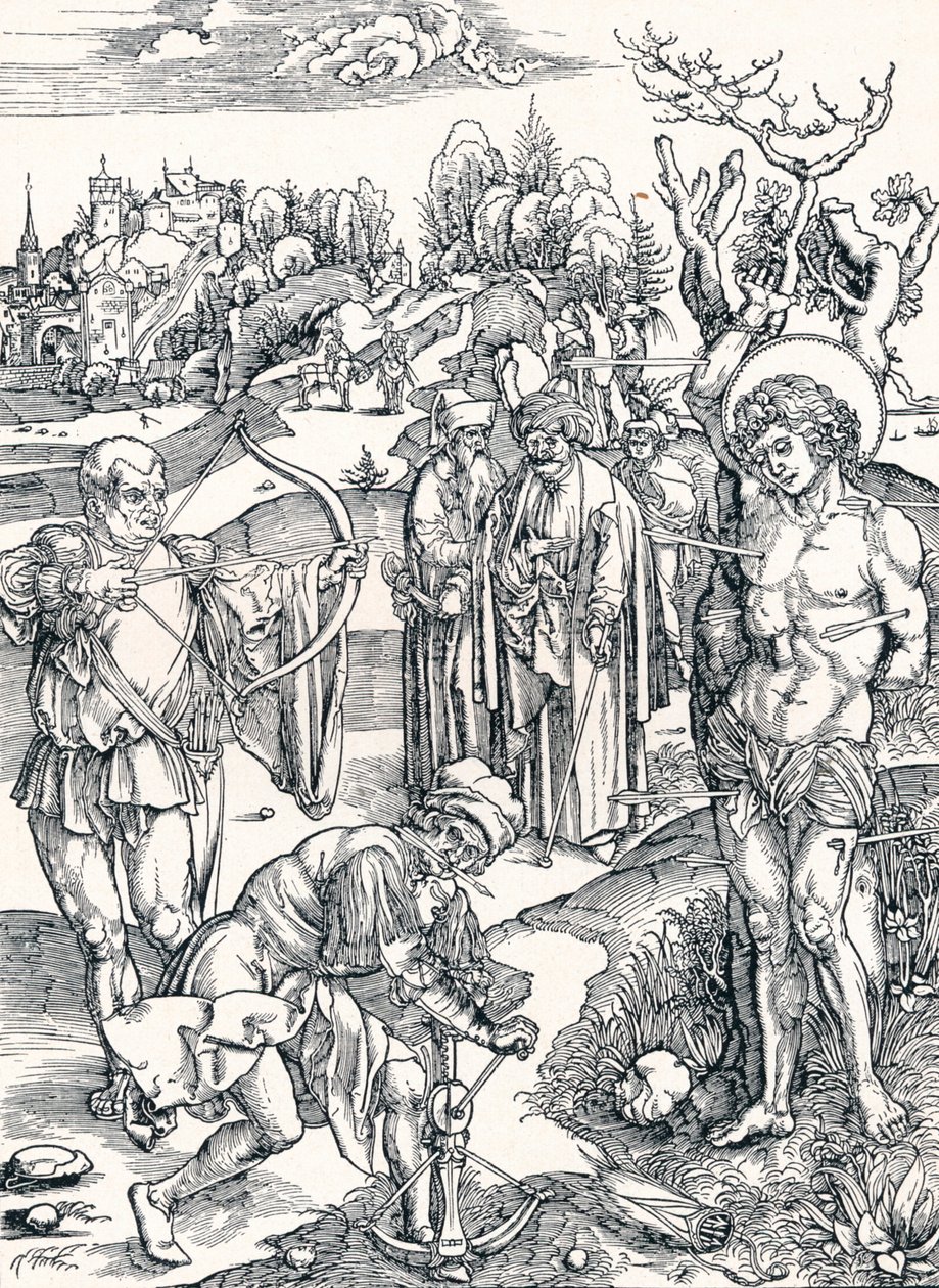 Das Martyrium des Heiligen Sebastian, ca. 1495 von Albrecht Dürer