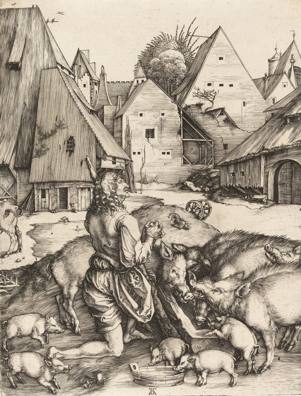 Der verlorene Sohn, ca. 1496 von Albrecht Dürer