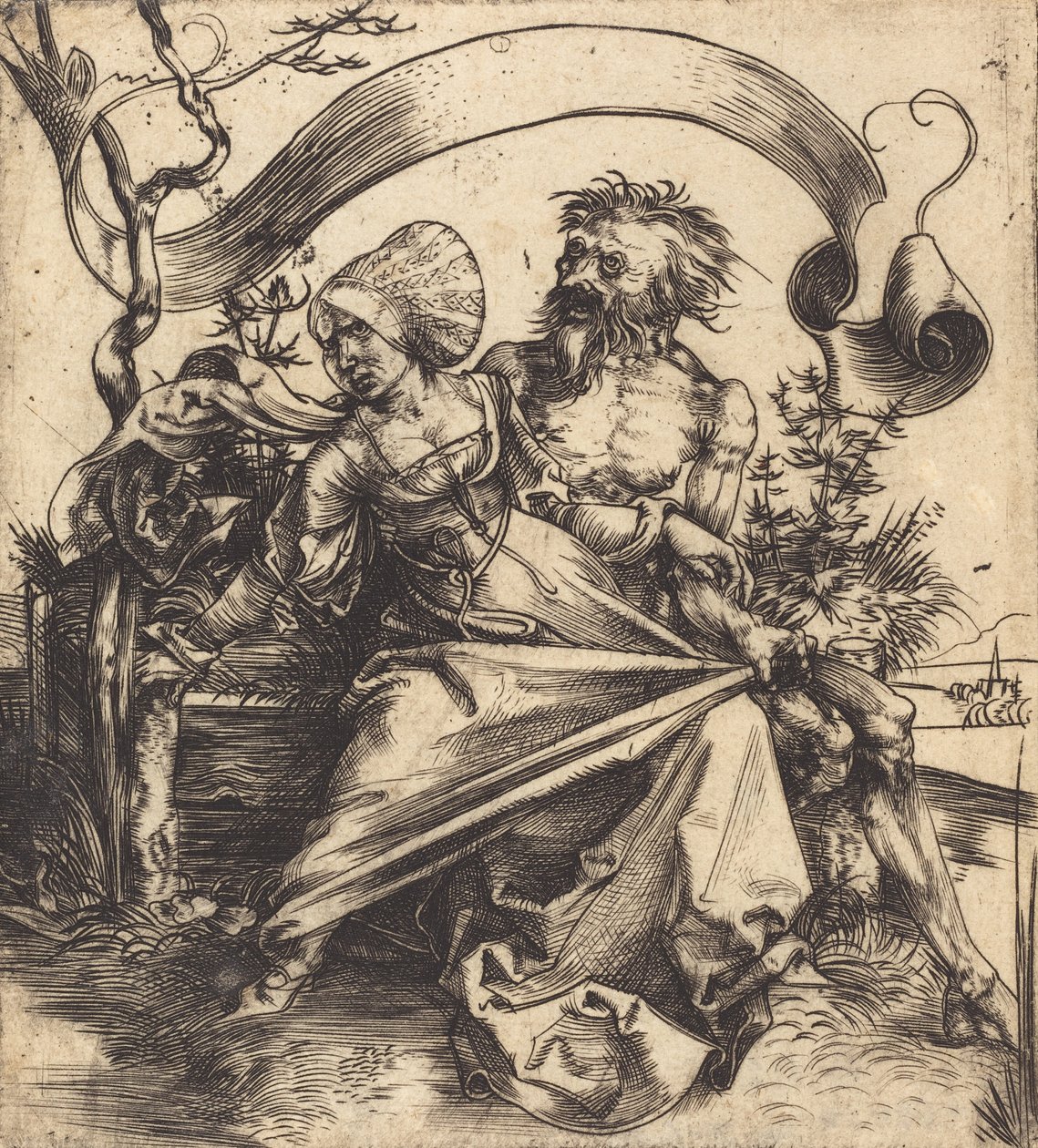 Der Vergewaltiger, ca. 1495 von Albrecht Dürer