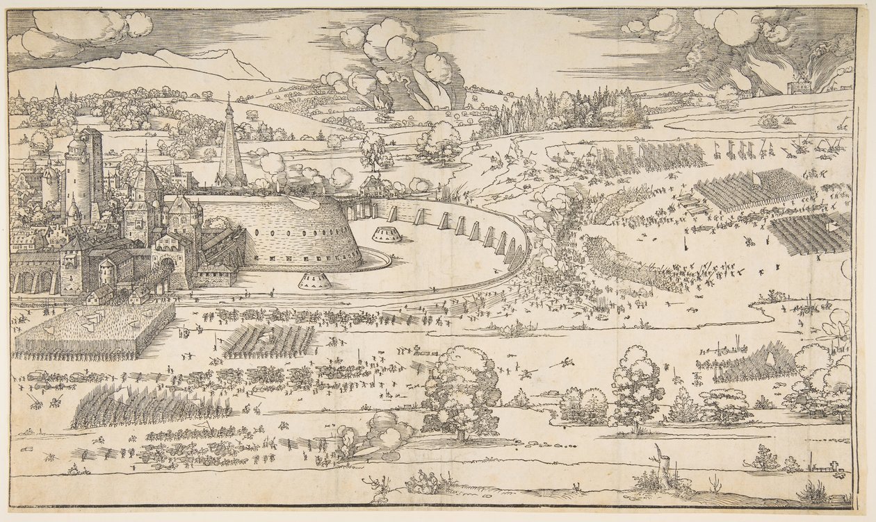 Die Belagerung einer Festung von Albrecht Dürer