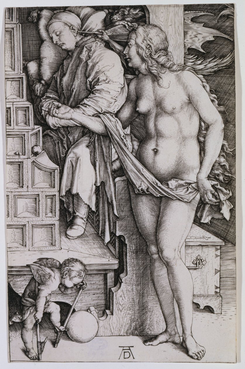 Die Versuchung des Müßiggängers von Albrecht Dürer