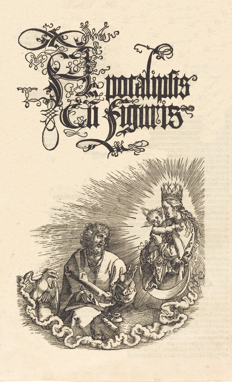 Die Jungfrau erscheint dem Heiligen Johannes von Albrecht Dürer