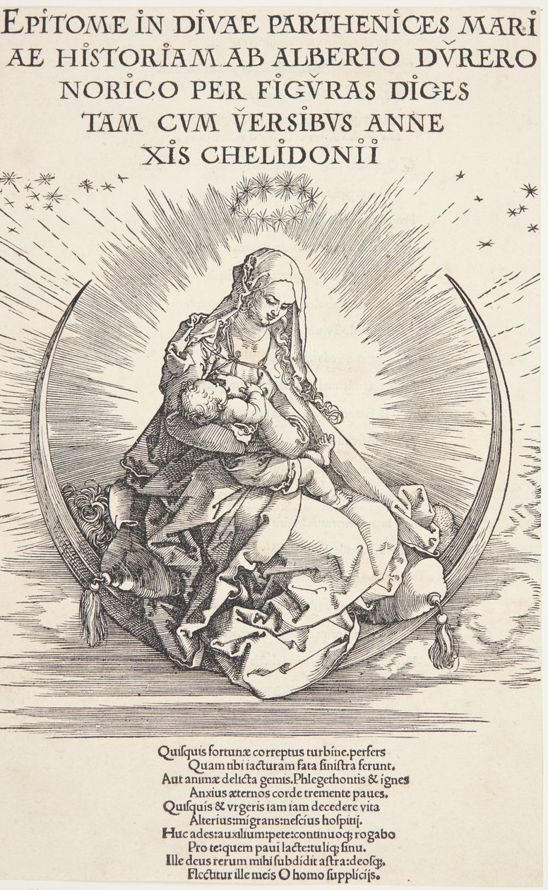 Die Jungfrau auf der Mondsichel von Albrecht Dürer