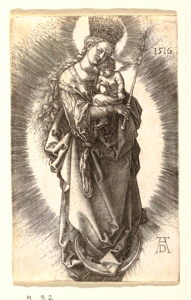 Die Jungfrau mit dem Sternenkranz von Albrecht Dürer