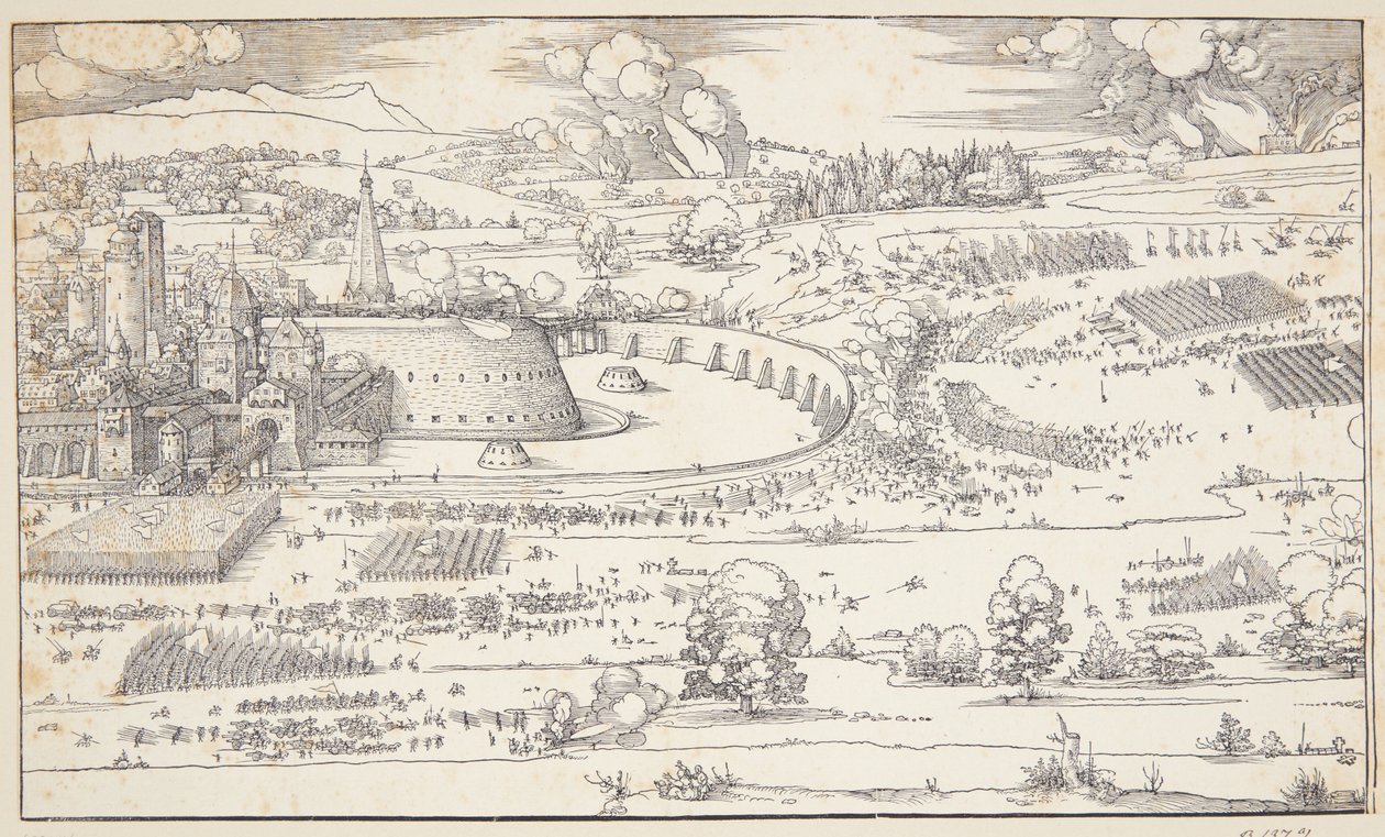 Die Belagerung einer Festung von Albrecht Dürer