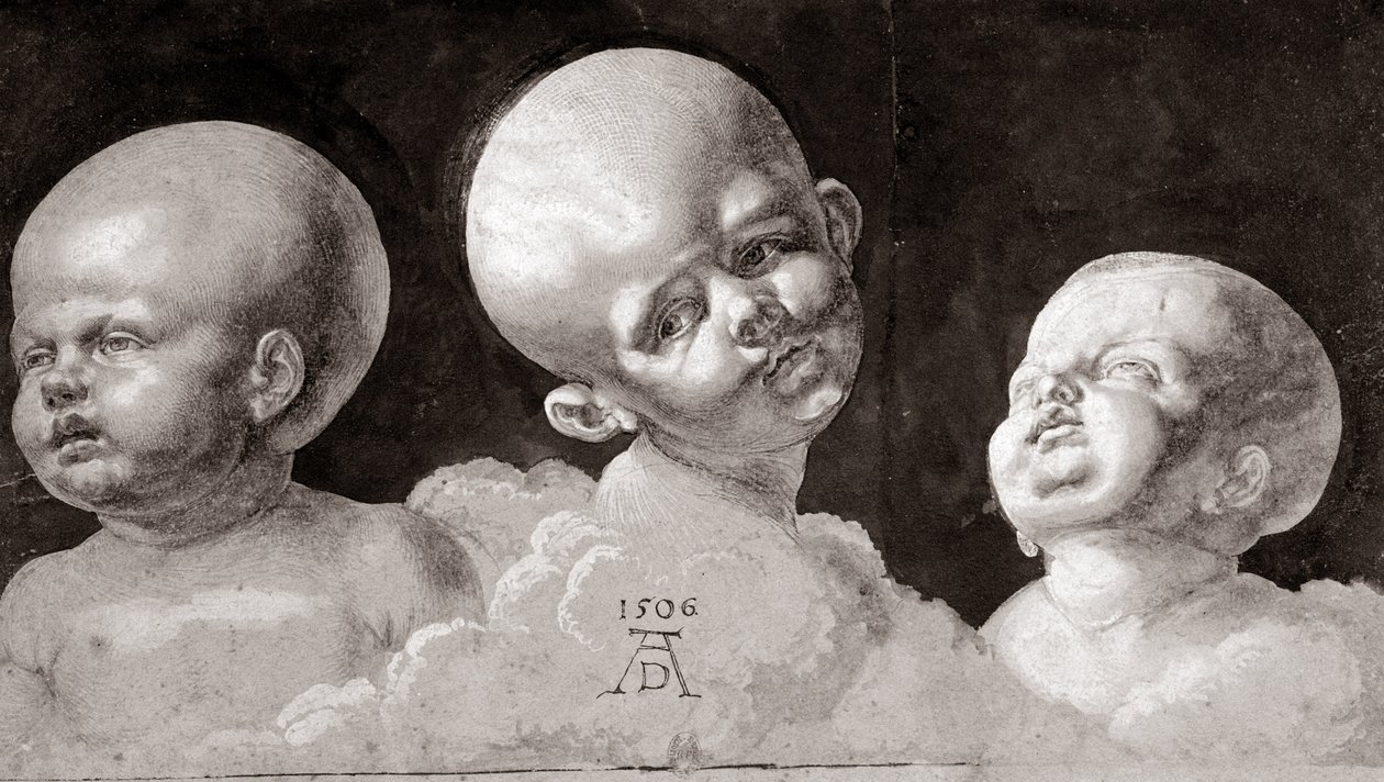 Drei Kinderköpfe von Albrecht Dürer