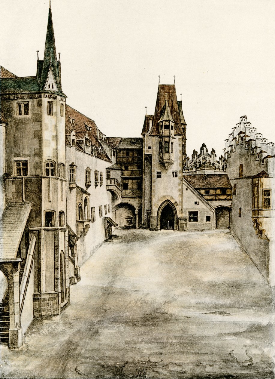 Ansicht des Burghofs von Albrecht Dürer