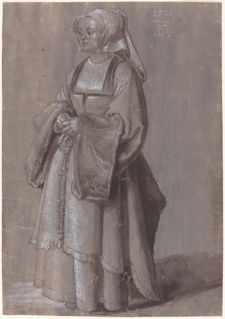 Junge Frau in niederländischer Tracht von Albrecht Dürer
