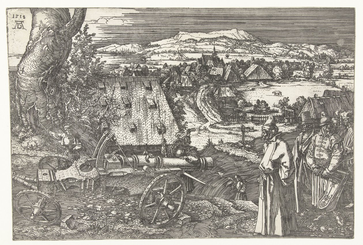 Landschaft mit Kanone von Albrecht Dürer or Duerer