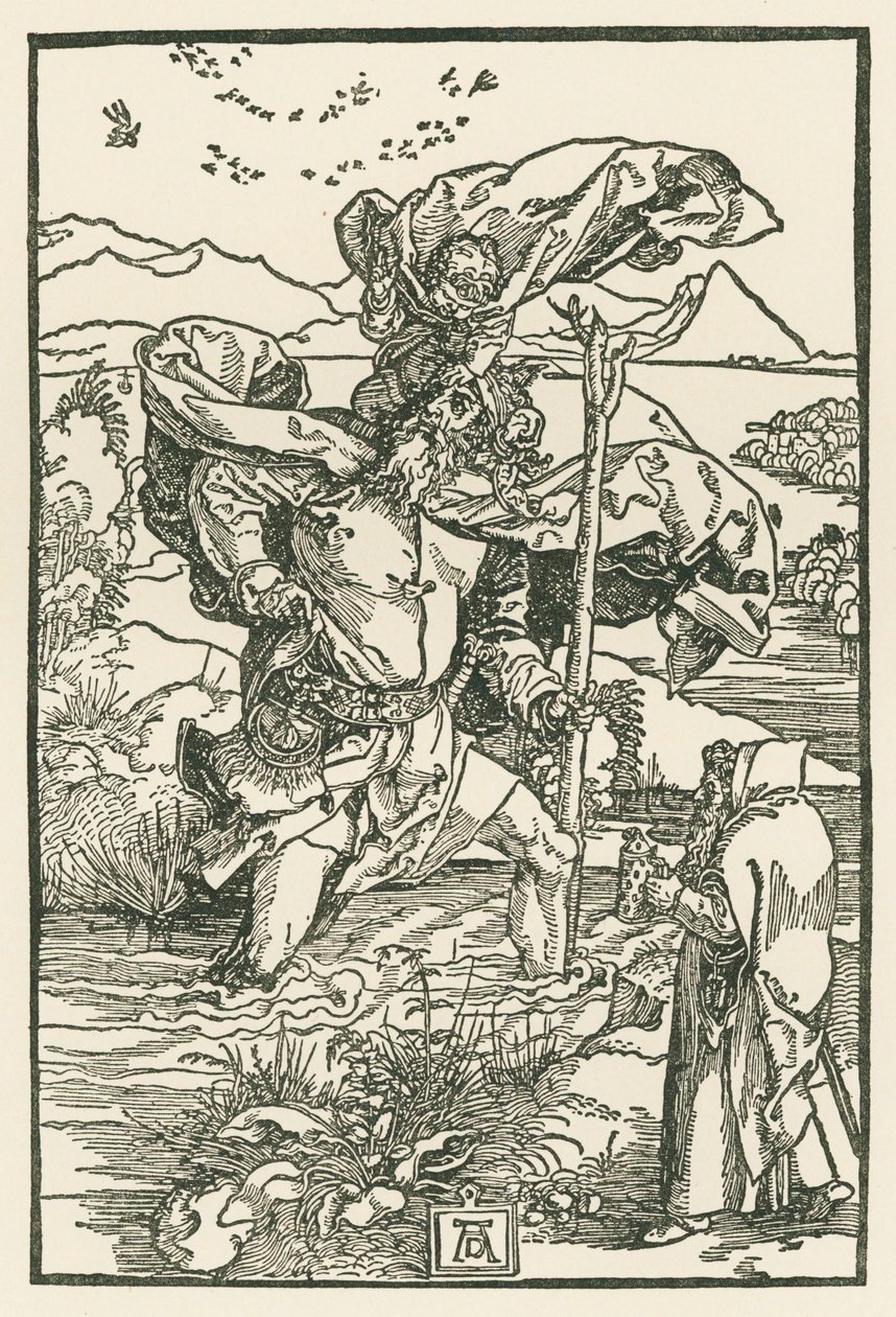 Heiliger Christophorus, um 1503-04 von Albrecht Dürer or Duerer