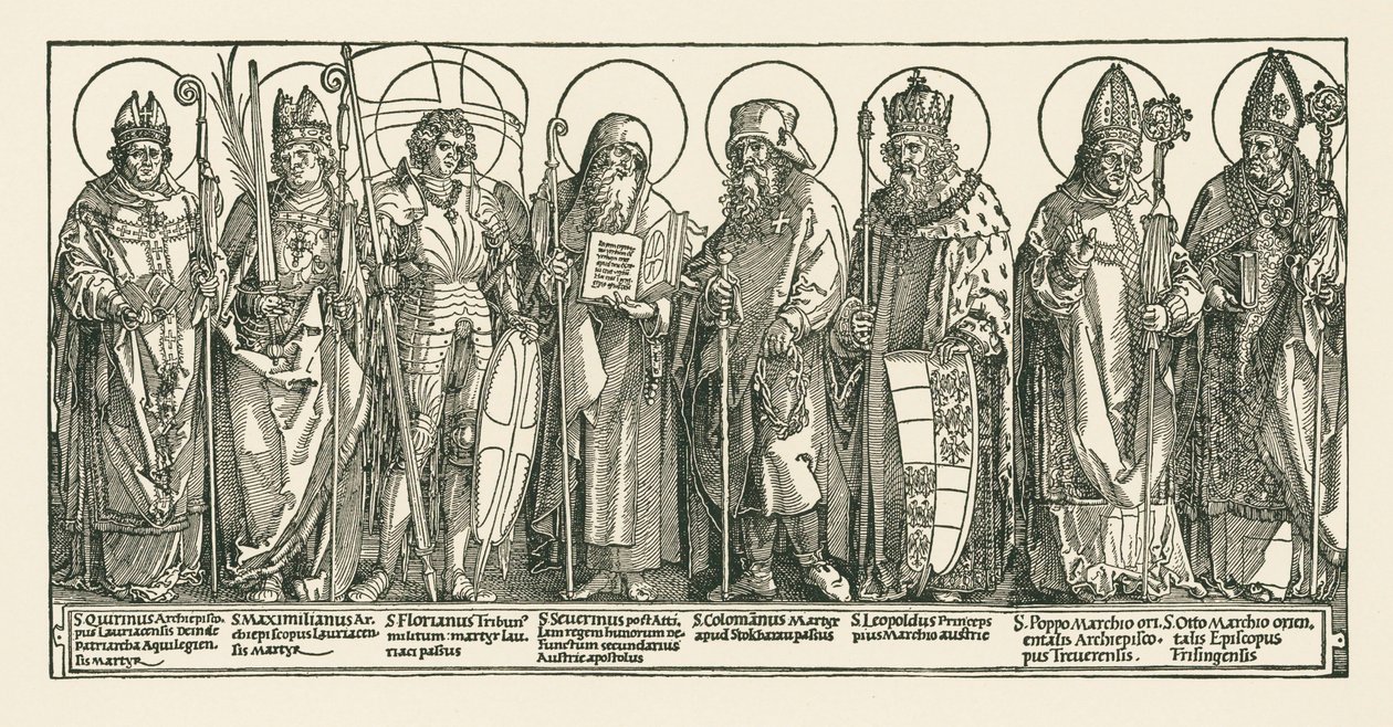 Die österreichischen Heiligen von Albrecht Dürer or Duerer