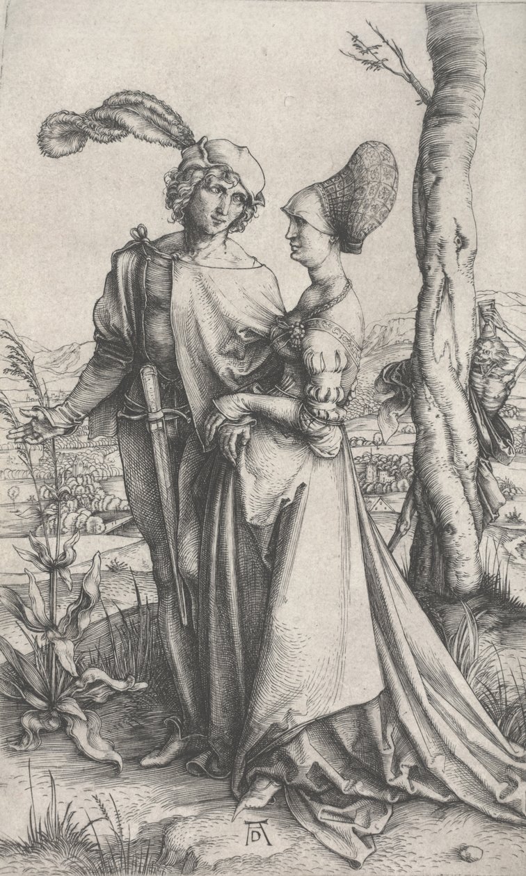 Die Promenade, ca. 1496-1497 (Gravur) von Albrecht Dürer