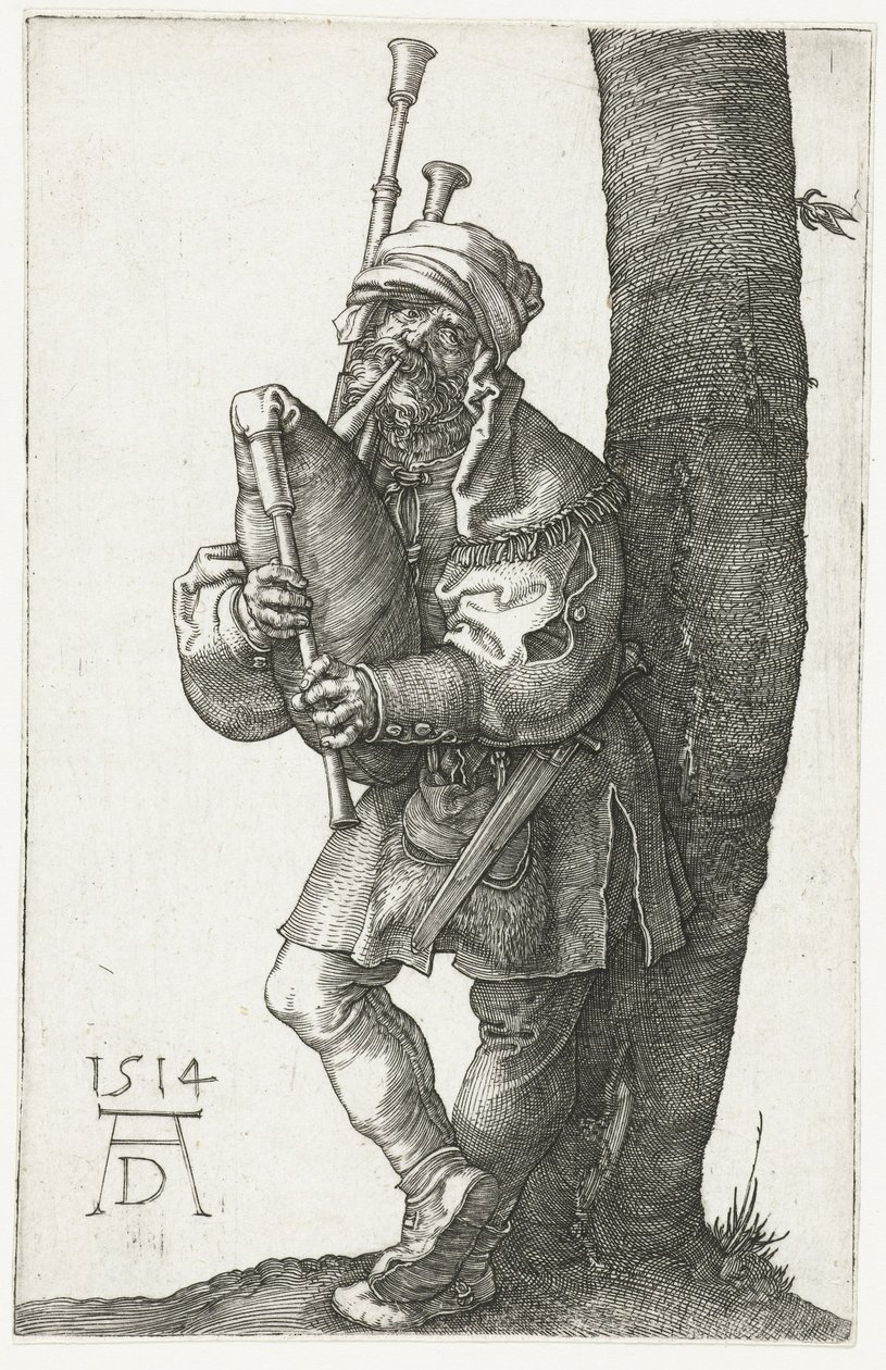 Der Dudelsackspieler von Albrecht Dürer or Duerer