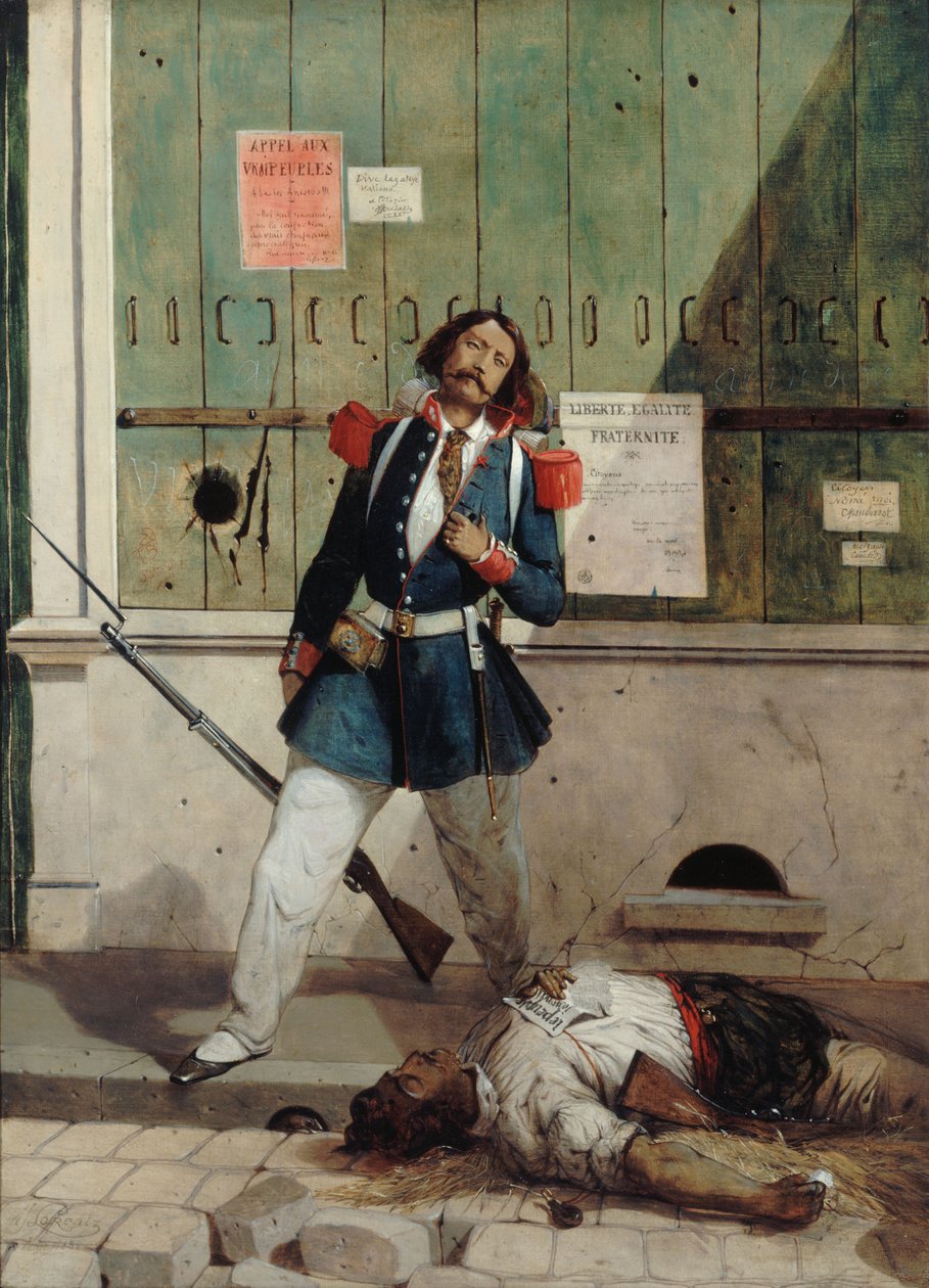 Verletzter Nationalgardist von Alcide Joseph Lorentz