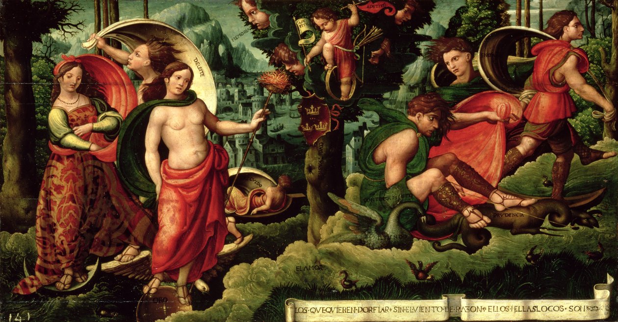 Allegorie der menschlichen Leidenschaften von Alcira Master
