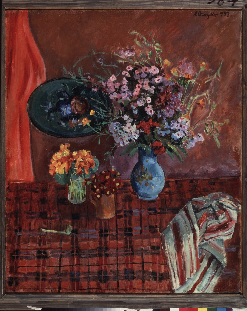 Stillleben mit Blumen von Aleksandr Aleksandrovich Osmerkin