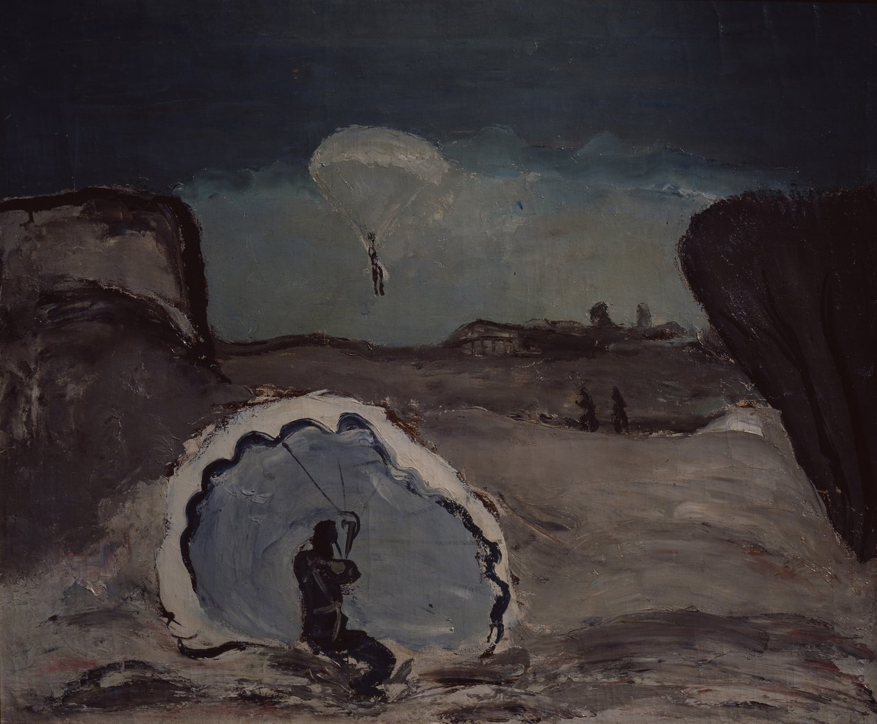 Ein Fallschirmspringer, 1932 von Aleksandr Davidovic Drevin