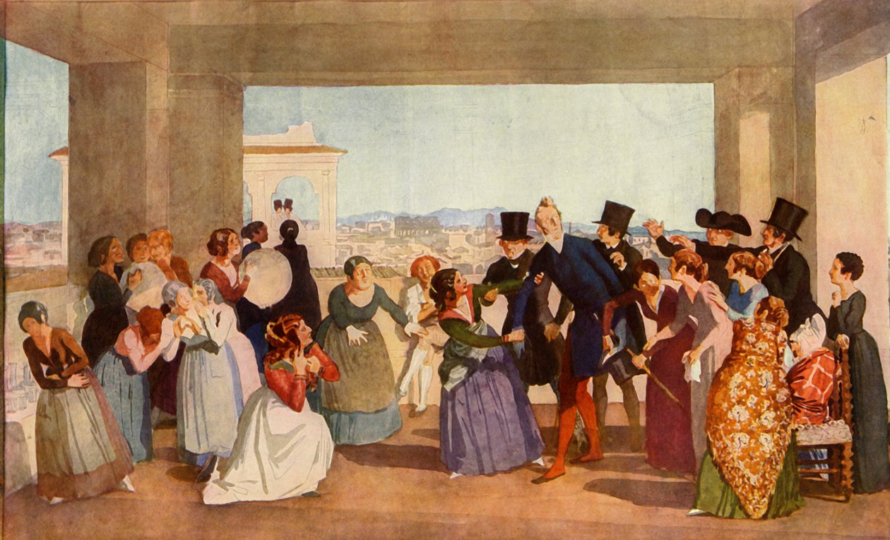 Oktoberfeier in Rom, ca. 1842, 1965 von Aleksandr Ivanov