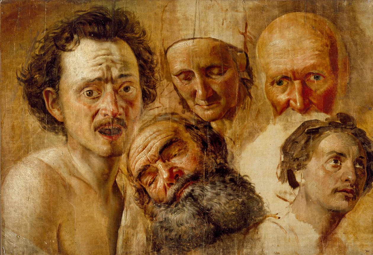 Studie von Köpfen, um 1830 von Aleksandr Ivanov