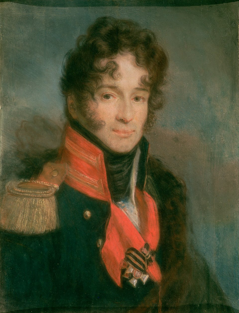 Porträt von Pyotr Alexandrovich Chicherin (1778-1845), 1809-12 von Aleksei Gavrilovich Venetsianov