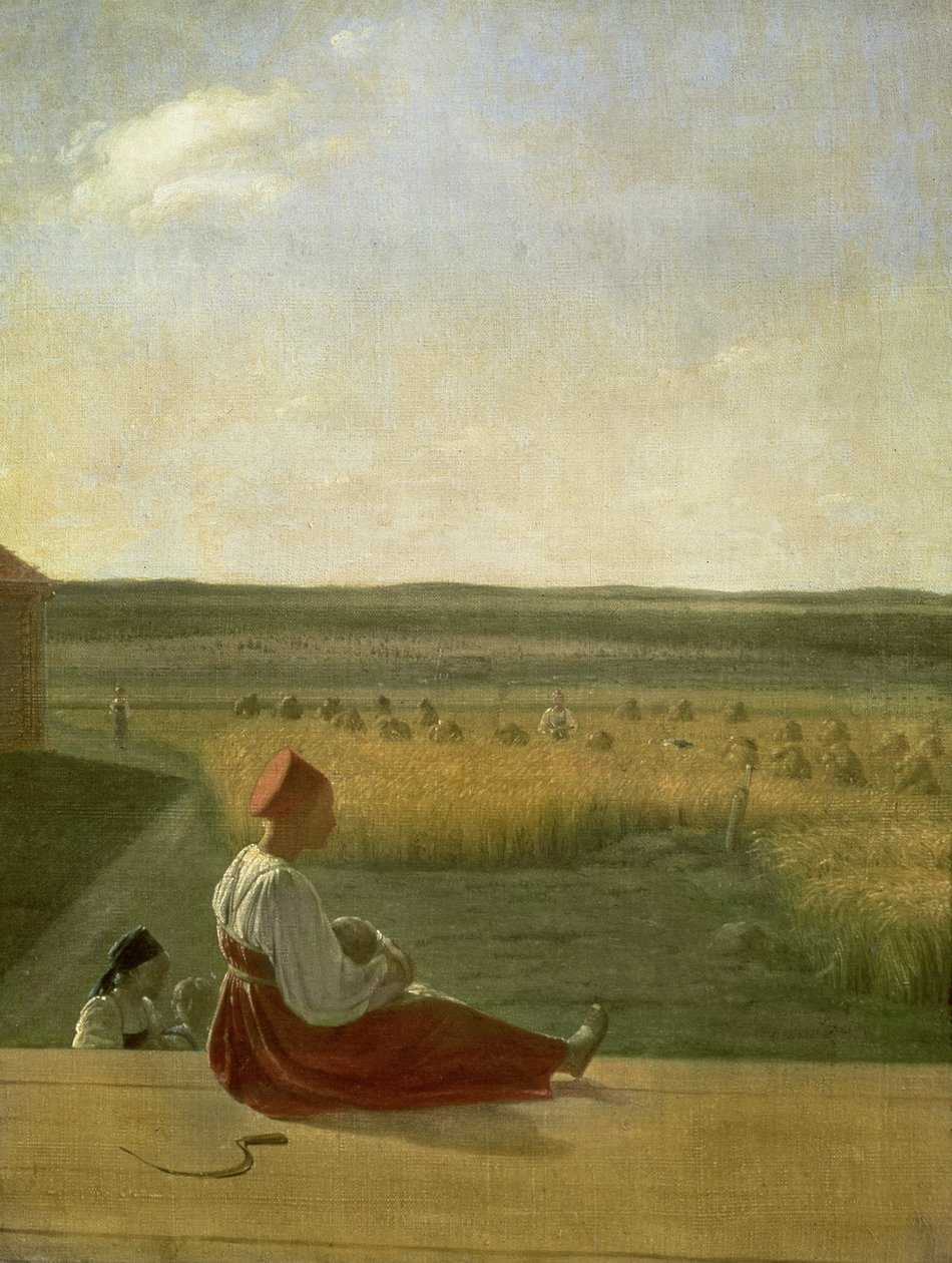 Ernte im Sommer, 1820er Jahre von Aleksei Gavrilovich Venetsianov