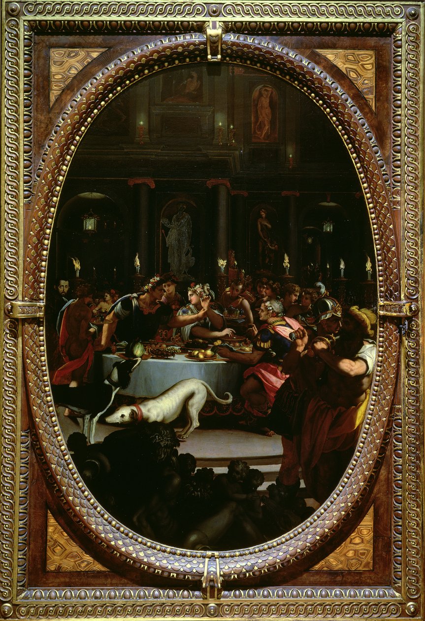 Cleopatras Bankett, 1572 von Alessandro Allori