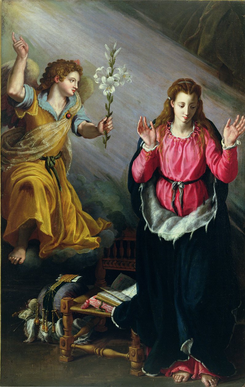 Die Verkündigung, 1603 von Alessandro Allori