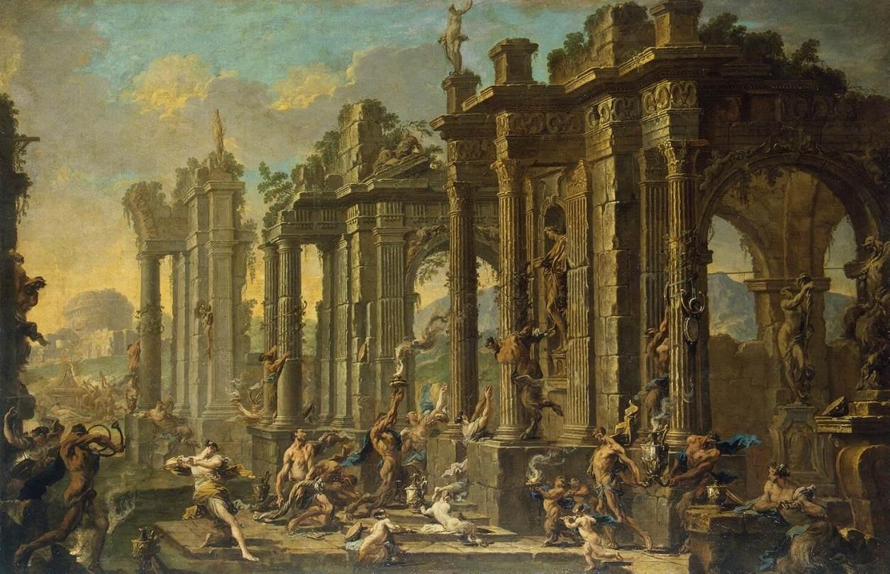 Bacchanalische Szene von Alessandro Magnasco