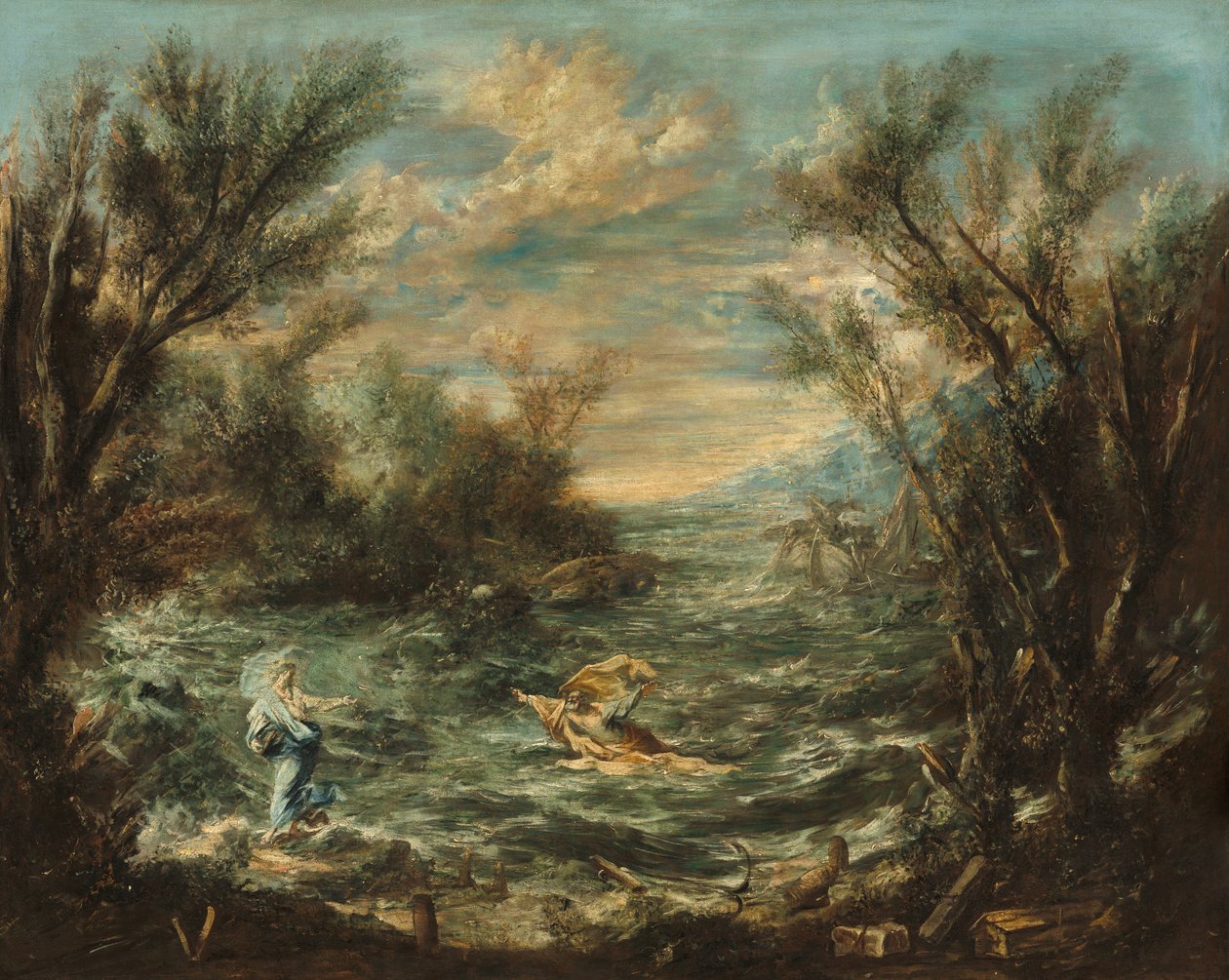 Christus am See Genezareth von Alessandro Magnasco