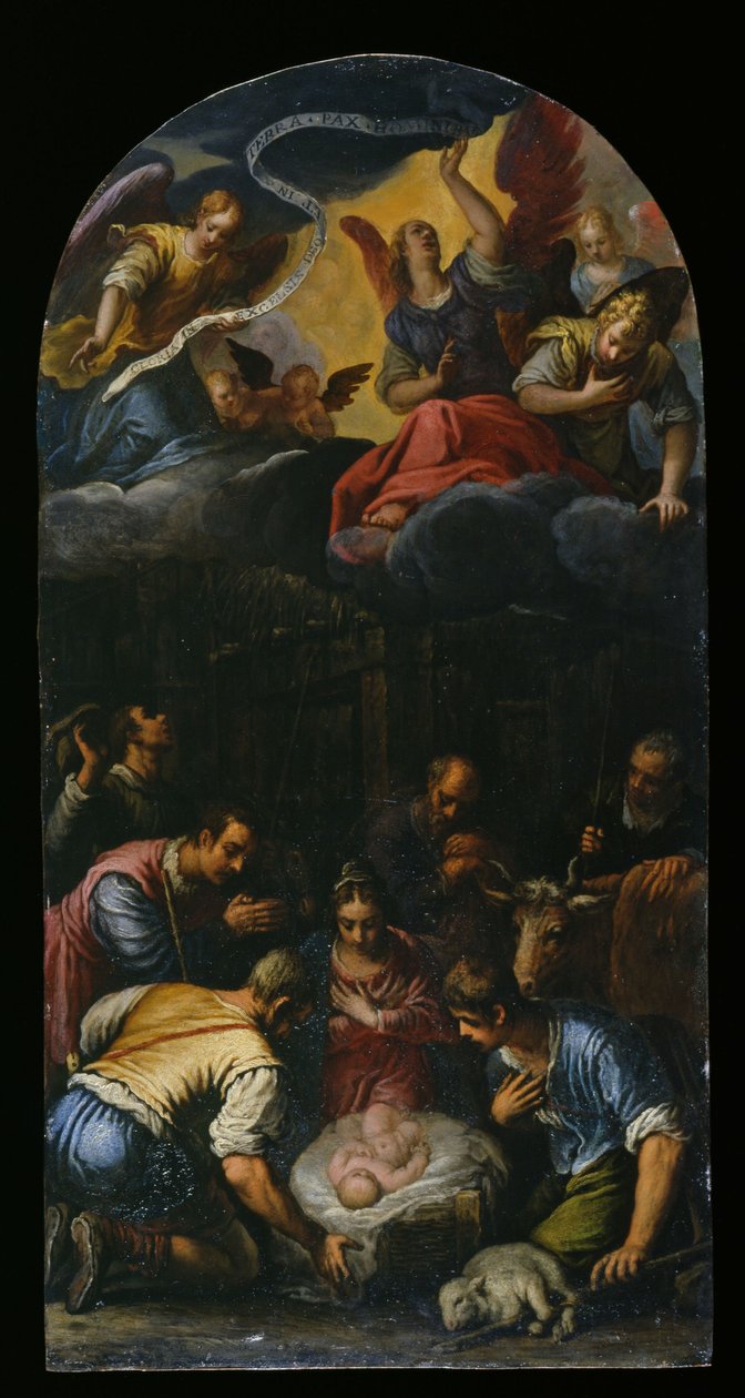 Die Anbetung der Hirten, ca. 1600-10 von Alessandro Turchi