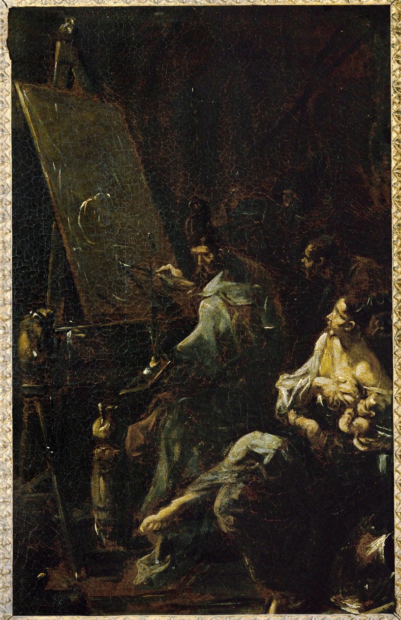 Ein Maleratelier von Alessandro (style of) Magnasco