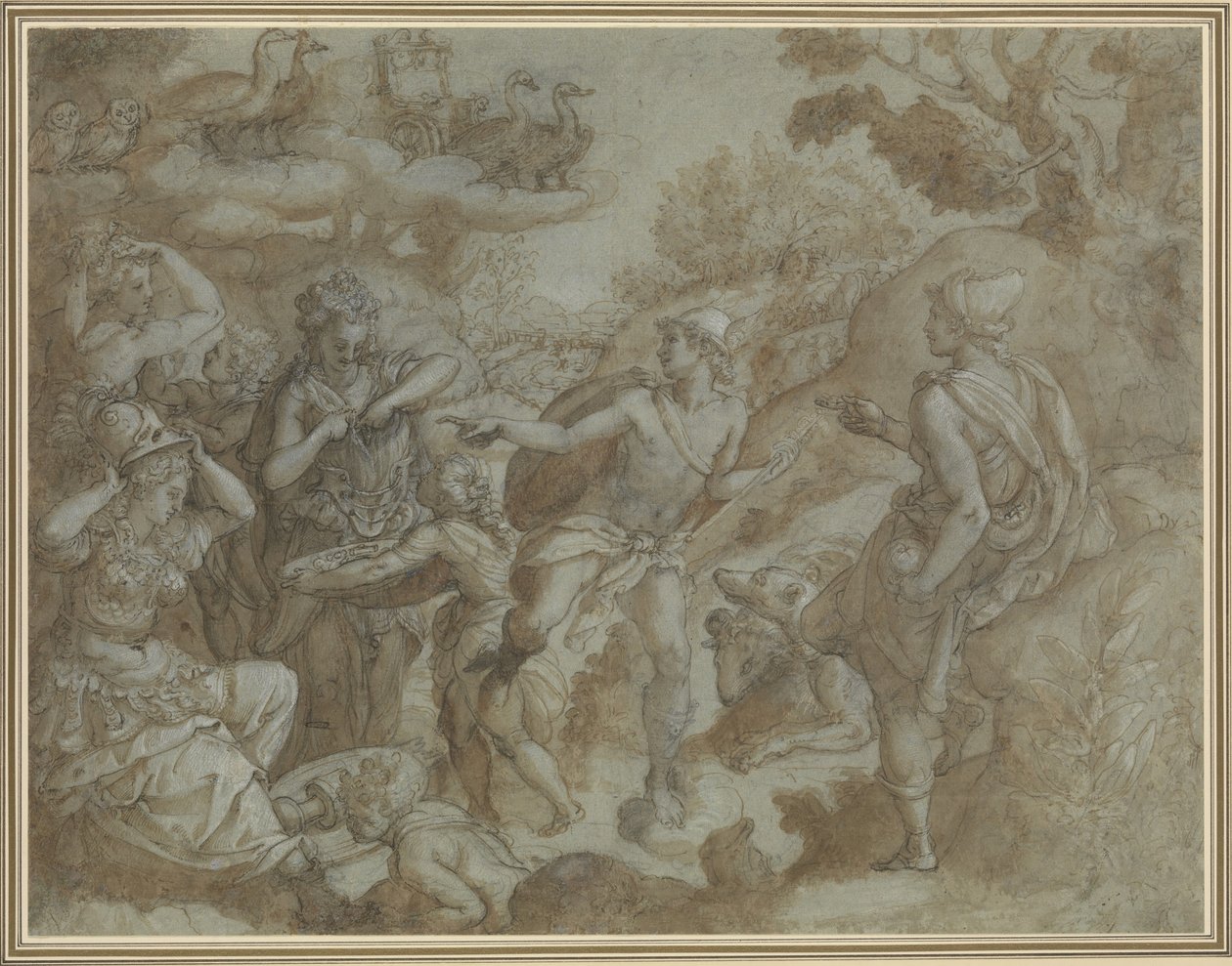 Das Urteil des Paris von Alessandro Allori