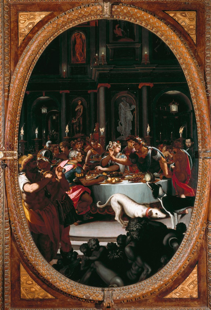 Das Bankett der Kleopatra von Alessandro Allori