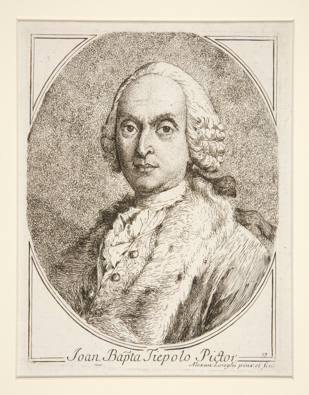 Porträt von G.B. Tiepolo von Alessandro Longhi