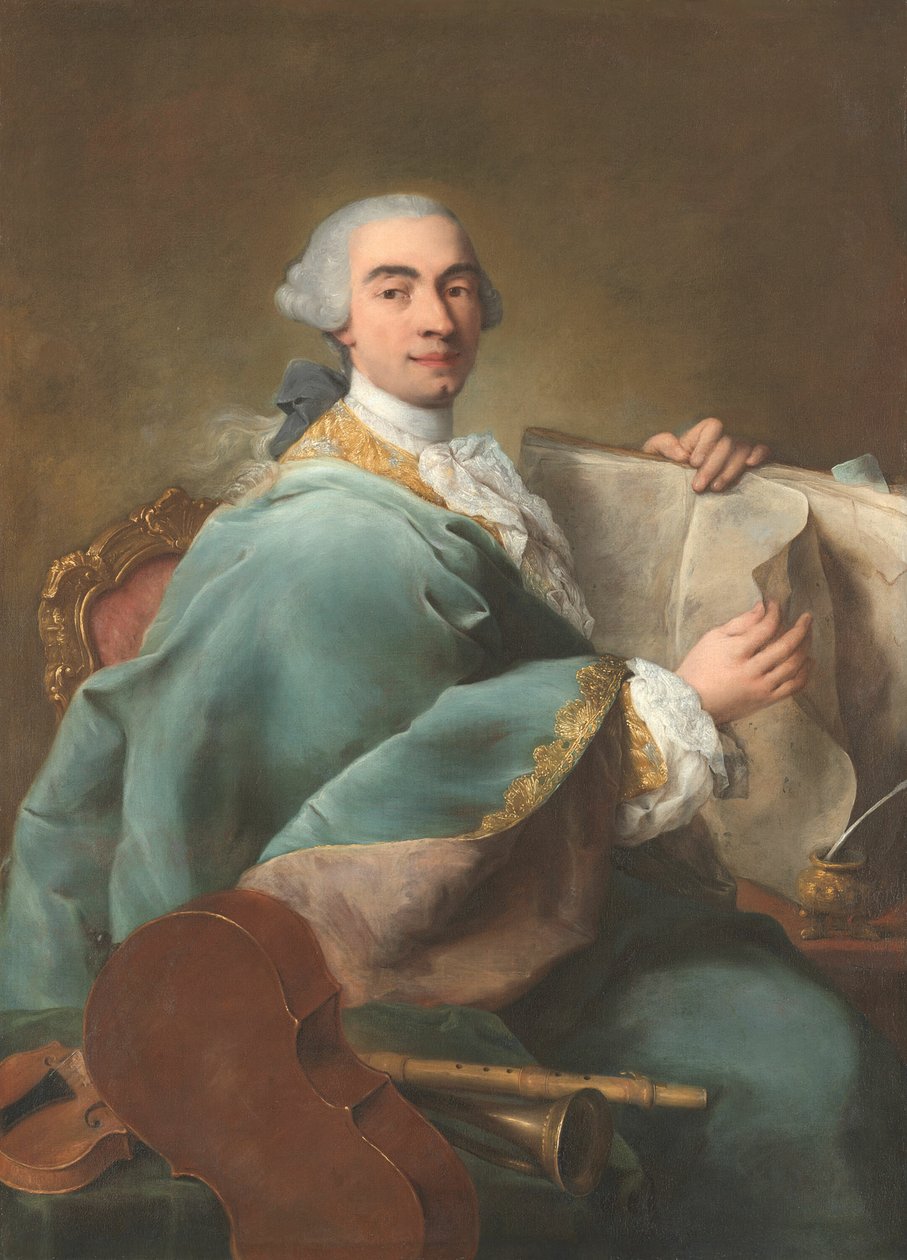 Porträt eines Musikers von Alessandro Longhi
