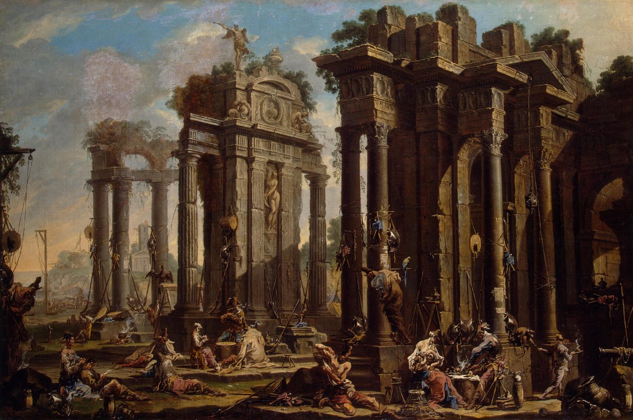 Halt der Briganten von Alessandro Magnasco