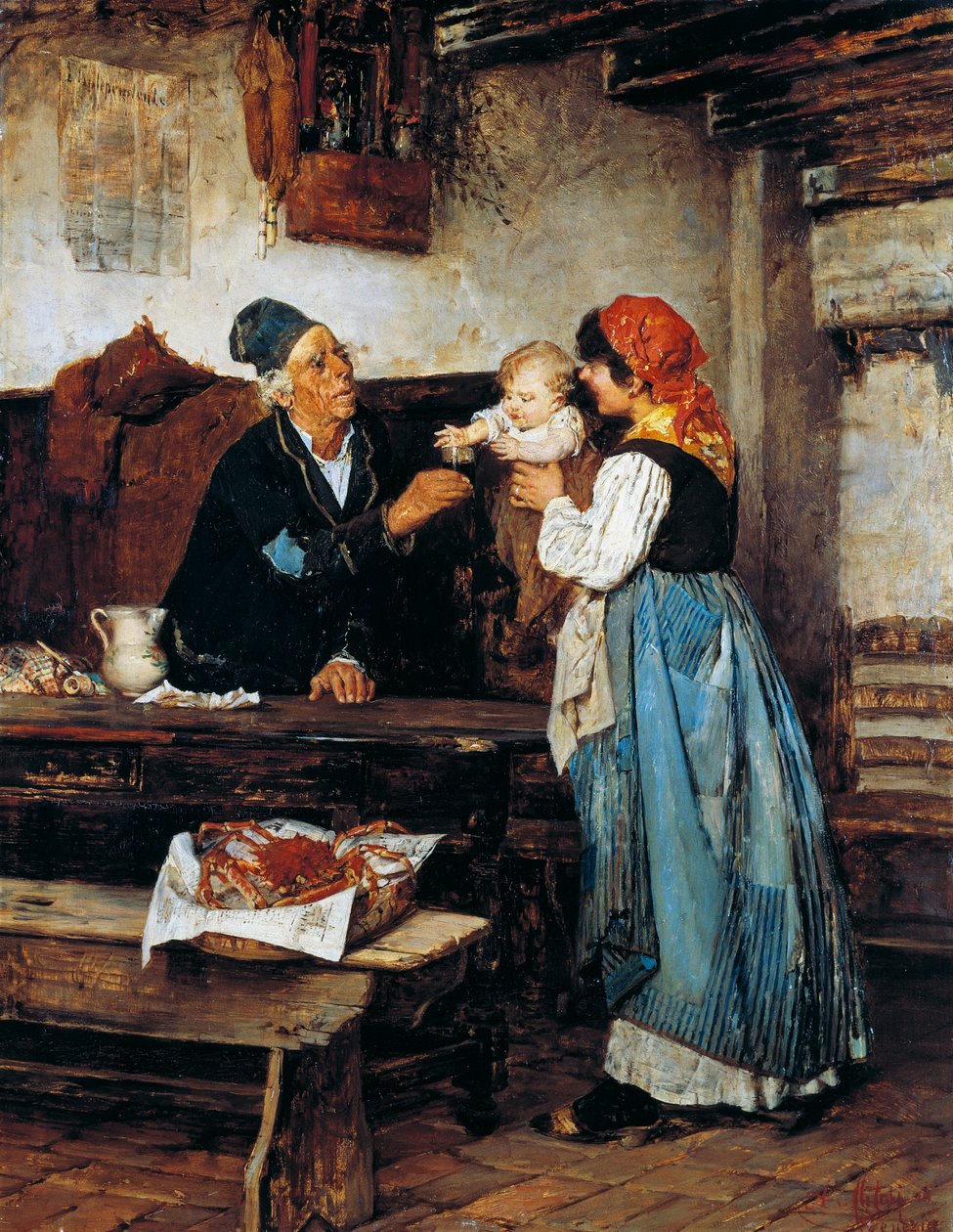 Großvater bietet an von Alessandro Milesi