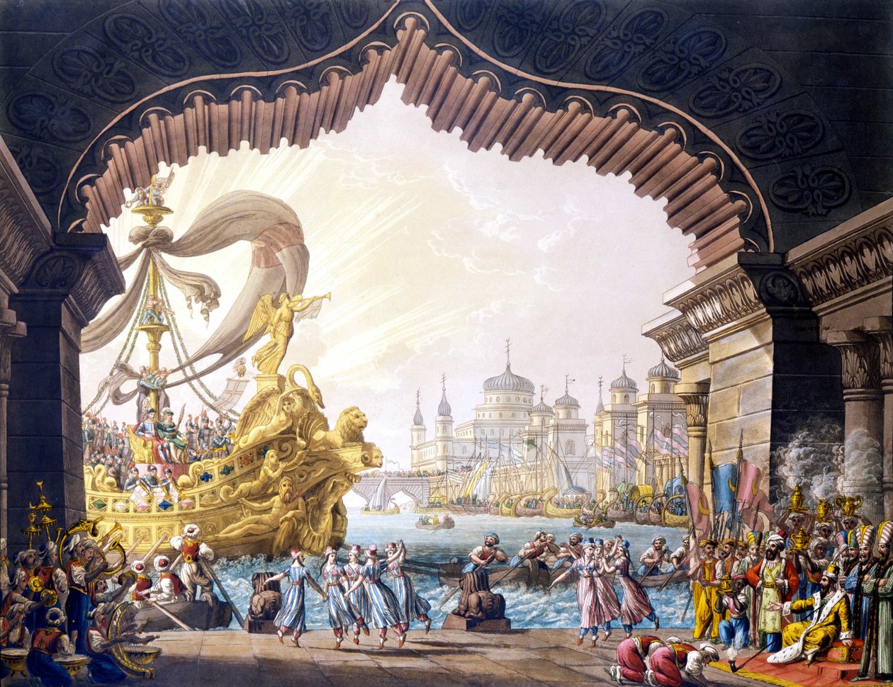 Il crociato in Egitto von Alessandro Sanquirico