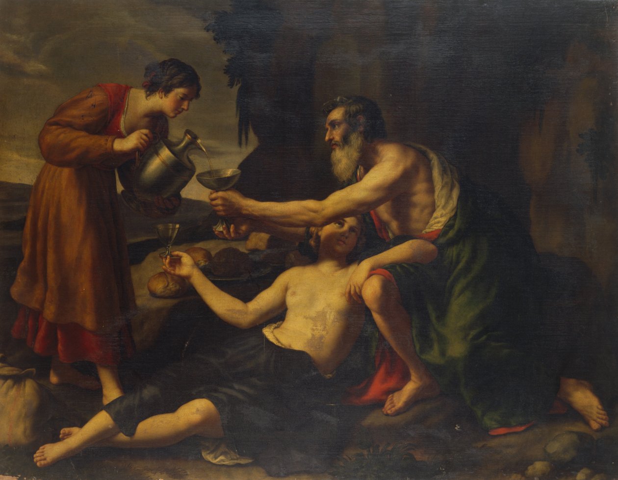 Lot und seine Töchter von Alessandro Turchi