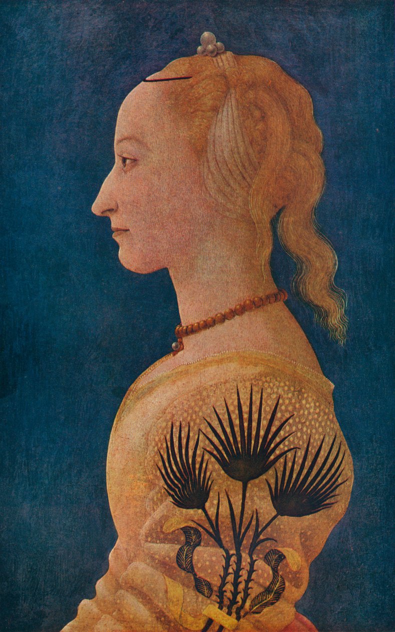 Porträt einer Dame von Alesso Baldovinetti