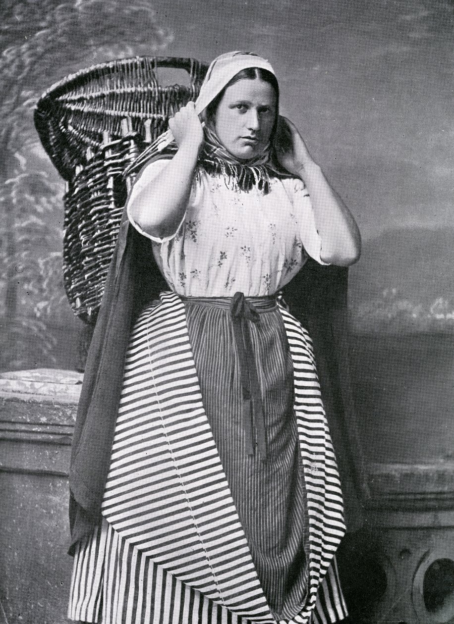 Eine Fischverkäuferin aus Newhaven, späte 19. Jahrhundert von Alexander Adam Inglis